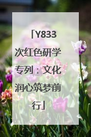 Y833次红色研学专列：文化润心筑梦前行